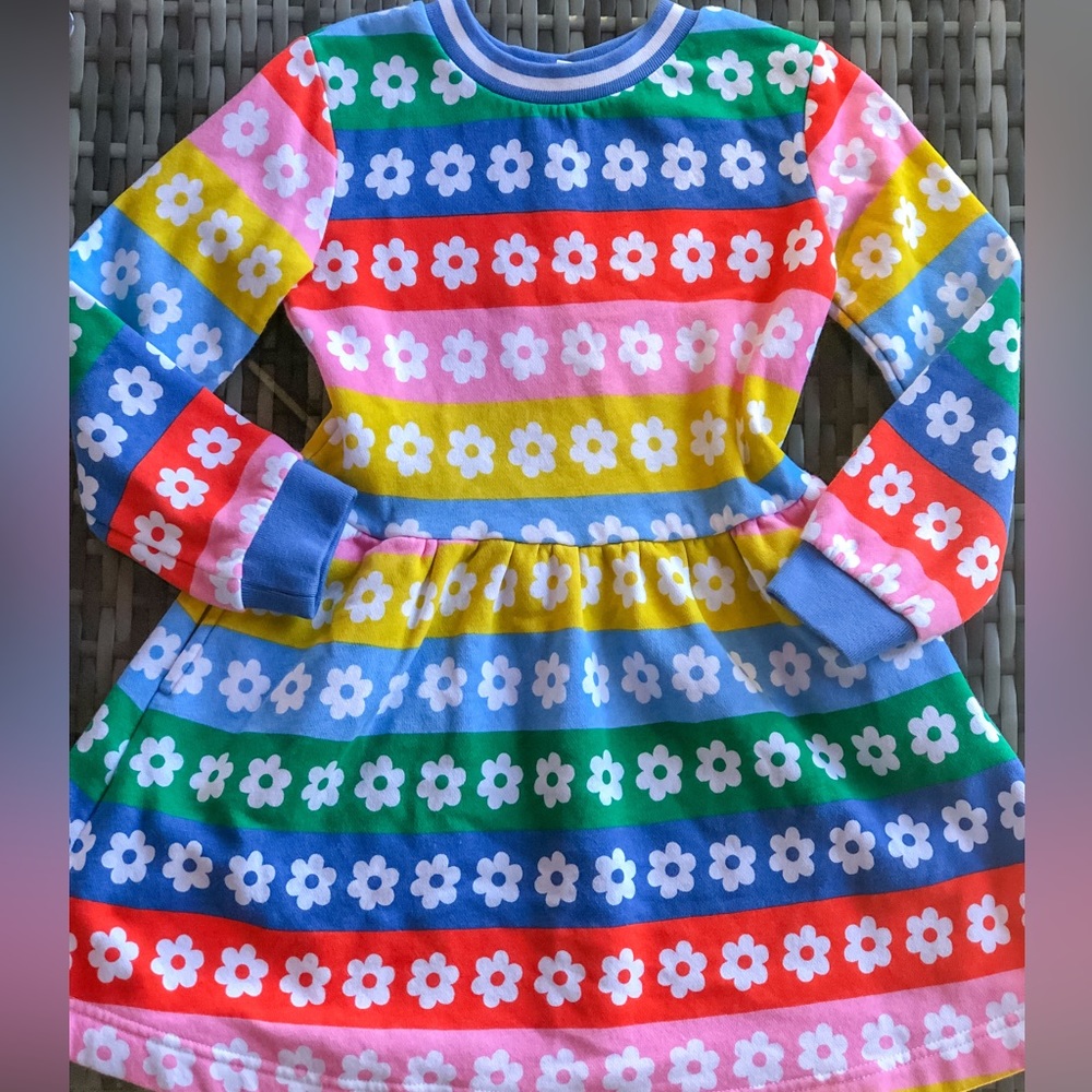 Mini Boden Daisies Print Dress